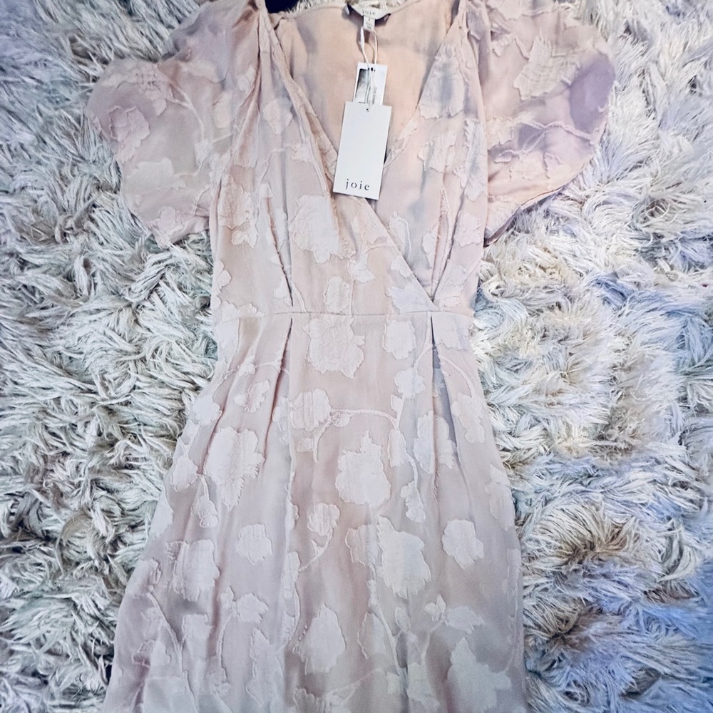 Joie Blush Floral Midi Dress